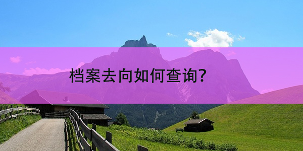 小地方工作五年，档案去向如何查询？